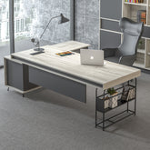 主管檯 E1 環保板材 鋼腳 側櫃 executive manager boss table desk furniture